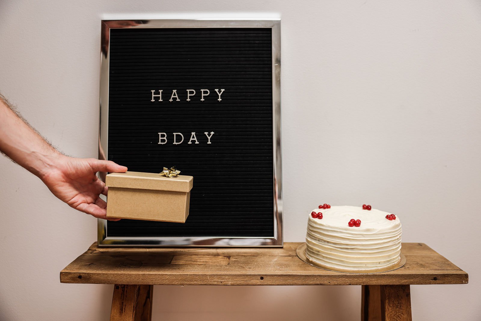 Birthday Gift Box With Cake