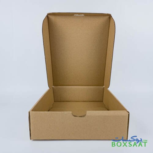 Corrugated Boxes - Plain Lid - Self Lock Foldable Box - 27.5Lx22Wx7H 2 Corrugated Box with Plain Lid - Vertical Model - Size 22Wx27.5Lx7H