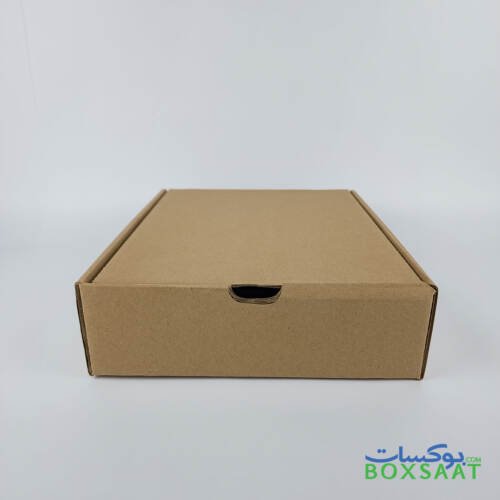 Corrugated Boxes - Plain Lid - Self Lock Foldable Box - 27.5Lx22Wx7H 9 Corrugated Box with Plain Lid - Vertical Model - Size 22Wx27.5Lx7H