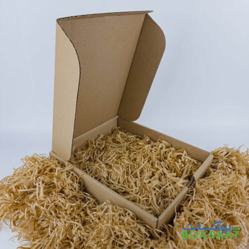 Corrugated Boxes - Plain Lid - Self Lock Foldable Box - 27.5Lx22Wx7H 7 Paper Filler - Corrugated Box with Plain Lid - Vertical Model - Size 22Wx27.5Lx7H