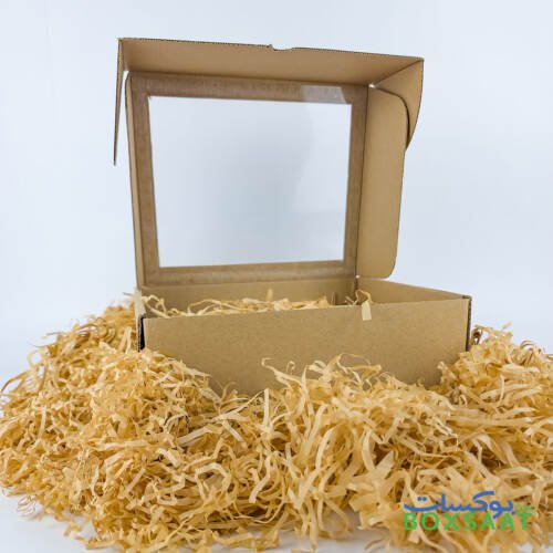 Corrugated Box - Top PVC Lid - Self Lock Foldable Box - 20Lx24Wx10H 2 Corrugated Box with PVC Lid - Size 24Wx20Lx10H
