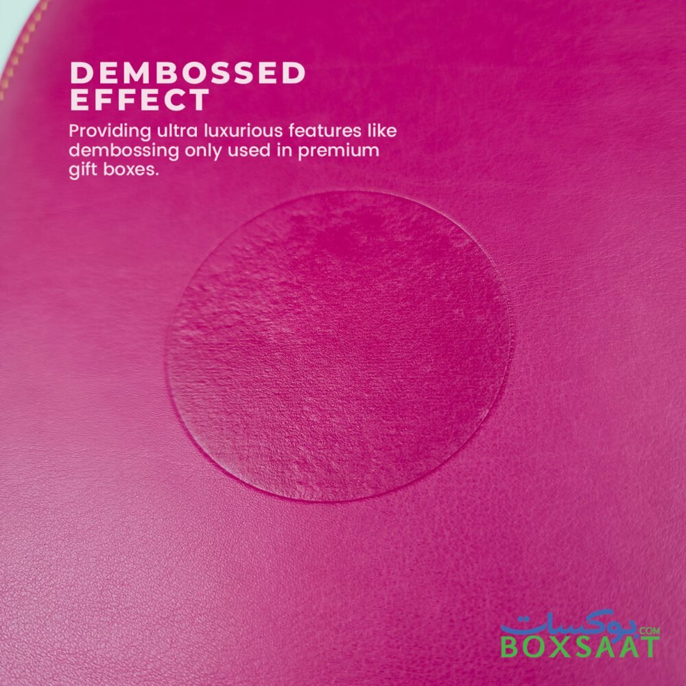 dembossed effect on premium leather box