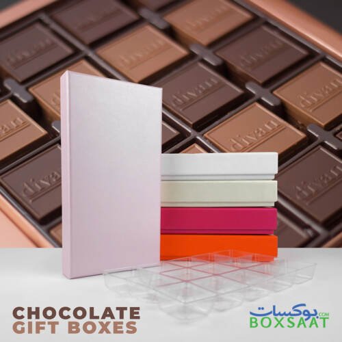 Ready-made empty chocolate gift boxes - top bottom model