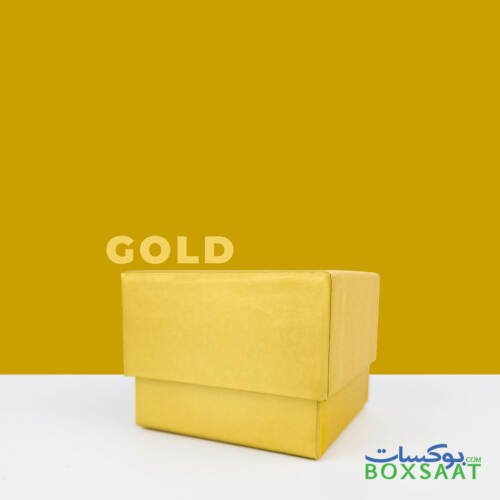 Special Paper Empty Gift Box - Small Size - 7.5Lx7.5Wx6H cm - Minimum Qty 25 – 4AED Box 9 Top-Bottom-Gift-Box-Gold-Color-Half-Top-Model