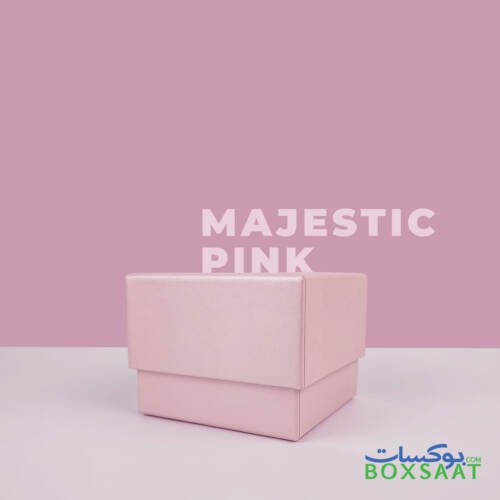 Special Paper Empty Gift Box - Small Size - 7.5Lx7.5Wx6H cm - Minimum Qty 25 – 4AED Box 5 Top-Bottom-Gift-Box-Pink-Color-Half-Top-Model