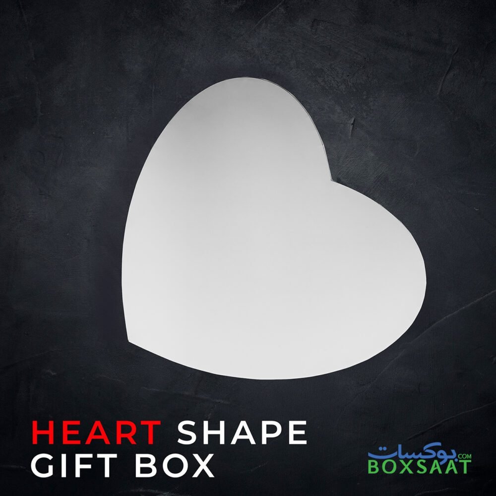 beautiful white color heart shape paper gift box for valentines day