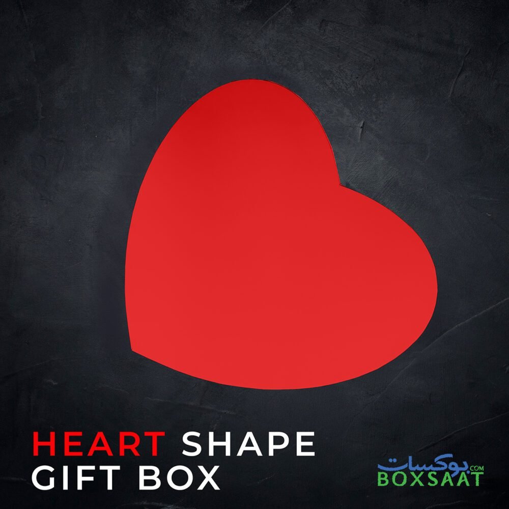 beautiful red color heart shape paper gift box for valentines day