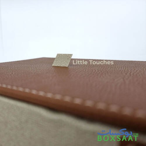 PU-Faux Leather Luxury Kraft Cloth Texture Beautiful Box With Top Lid 9 Beautiful top lid lifter wrapped in PU Leather