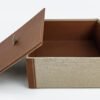Landscape view of beautiful and appealing PU leather empty gift boxes