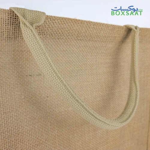 Jute Bag - Soft Cloth Handle - Strong and Durable Medium Size - 14.5L x 39.5W x 36H 3 Jute Bag With Soft Cloth Handle
