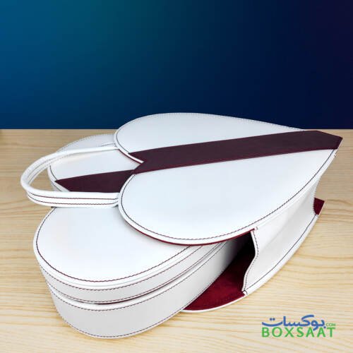 Heart Shape Gift Box With Bag Made With PU Leather
