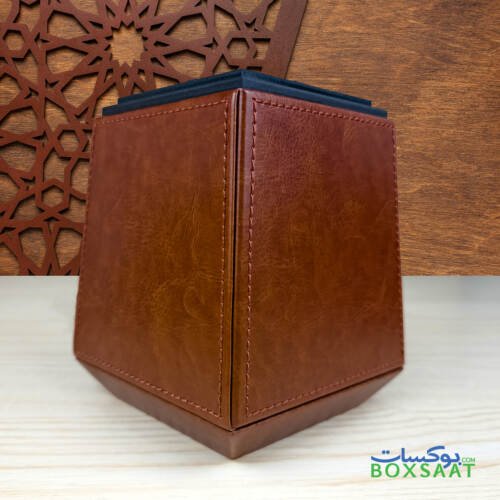 Luxury Bakhoor Burner - Oud Burner - Classic PU Leather 4 beautiful classic leather pu texture luxury oud burner