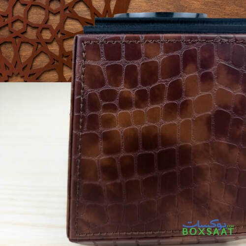 Luxury Bakhoor Burner - Oud Burner - Croco PU Leather 6 Crocodile texture of PU leather