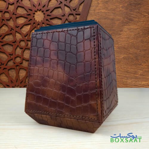 luxury oud burner or bakhoor burner with crocodile leather texture-Luxury Gift Box Design