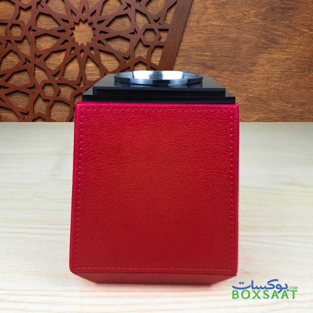 red color PU leather Arabic oud burner
