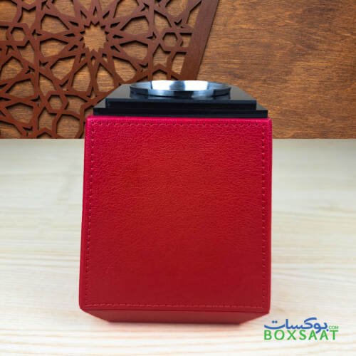 Luxury Bakhoor Burner - Oud Burner - Red PU Leather 2 red color PU leather Arabic oud burner