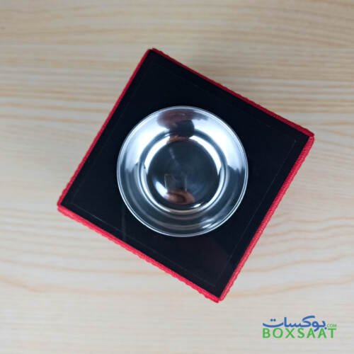 Luxury Bakhoor Burner - Oud Burner - Red PU Leather 3 PU leather Arabic oud burner with acrylic on top