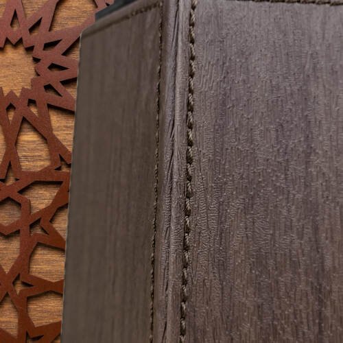 Luxury Bakhoor Burner - Oud Burner - Wooden PU Leather 5 beautiful wooden texture PU leather