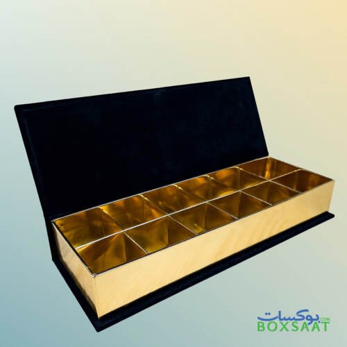 black velvet chocolate gift box 12pcs open view