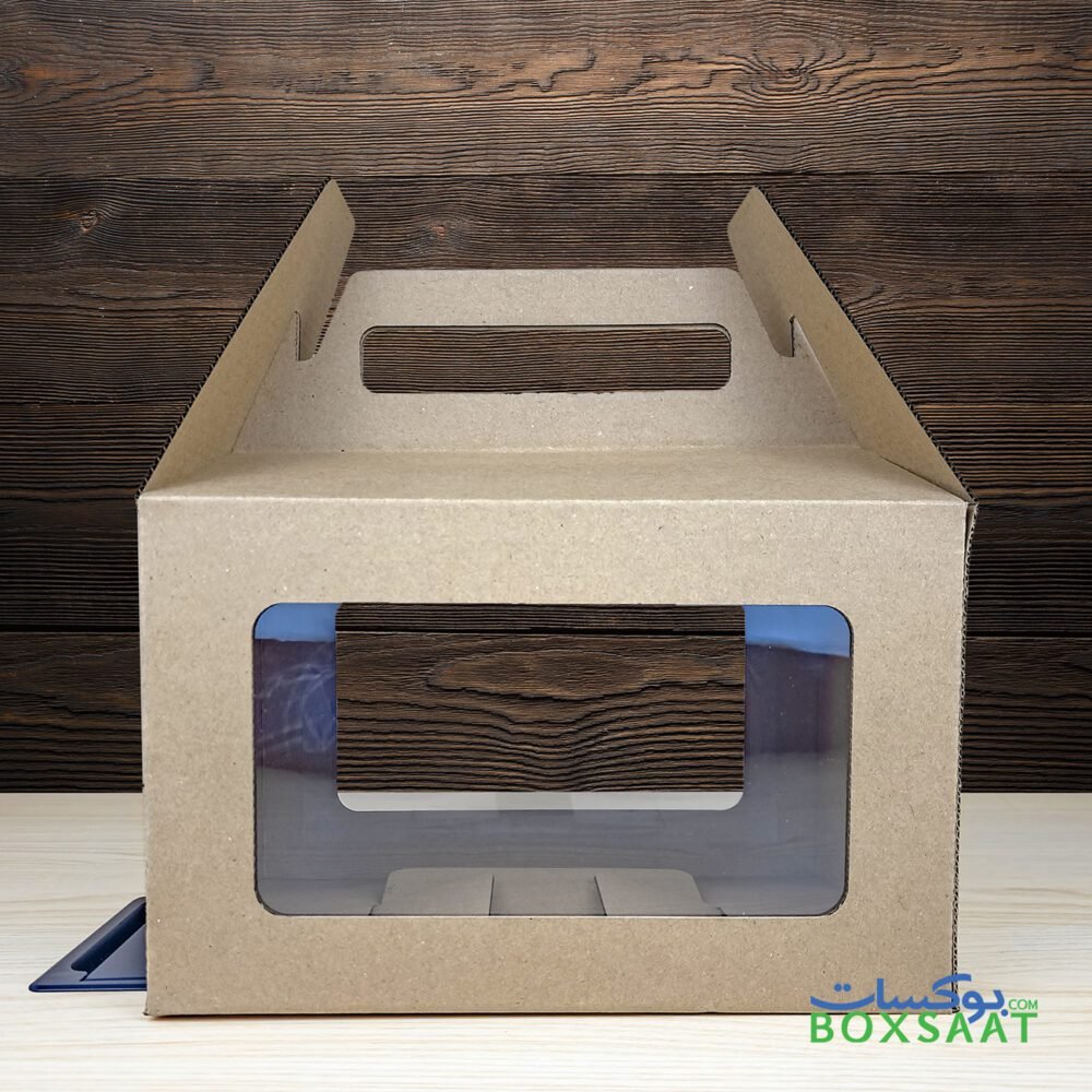 corrugated gift box dubai with PVC window
