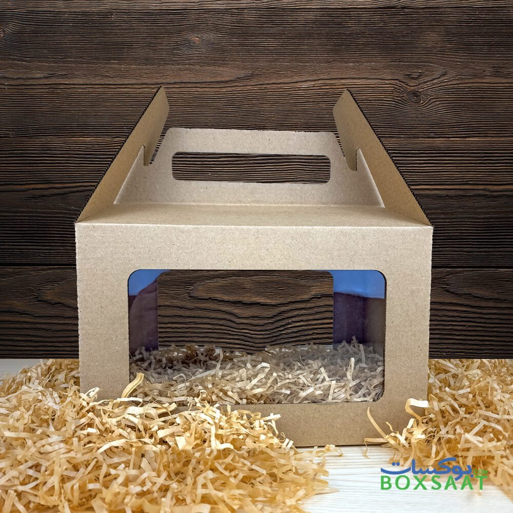 Elegant looking corrugated gift box with PVC