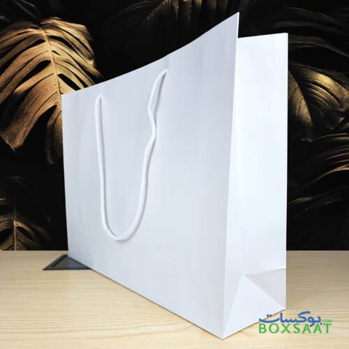 White Paper Bag - White Rope - A3 Size 2 A3 Paper Bag