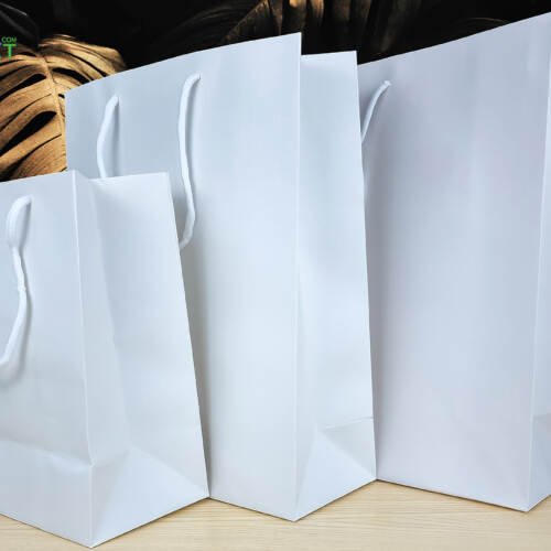 White Paper Bag - White Rope - A3 Size 4 Paper bags special paper A4 A5 A6 Size