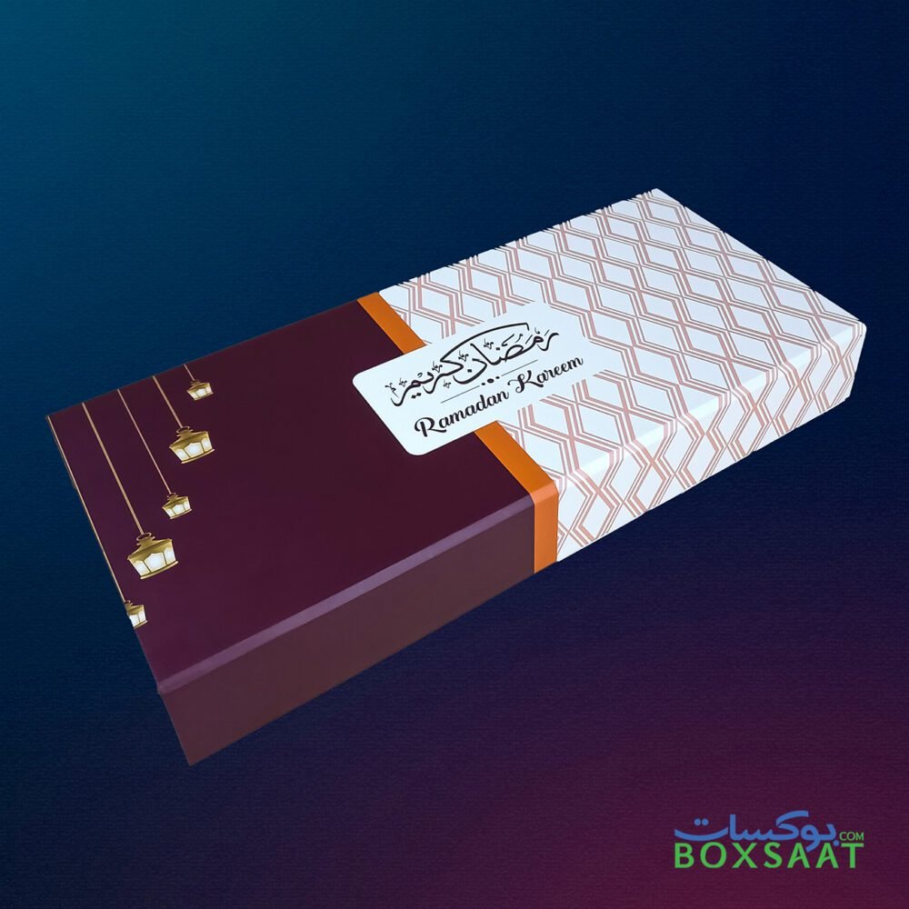 ramadan kareem traditional design gift box