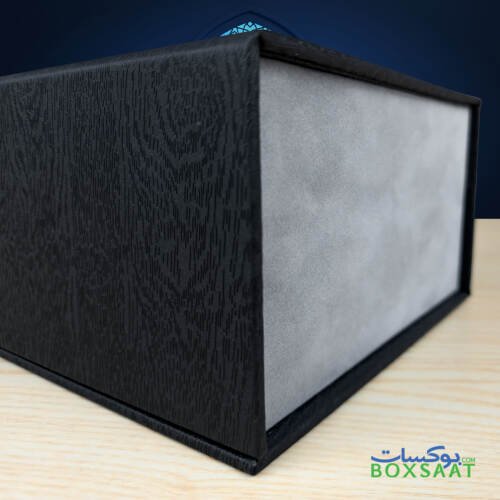 Incense Gift Box - Bakhoor and Oud Gift Box - Free Shipping 4 grey velvet used in contrast of black PU leather
