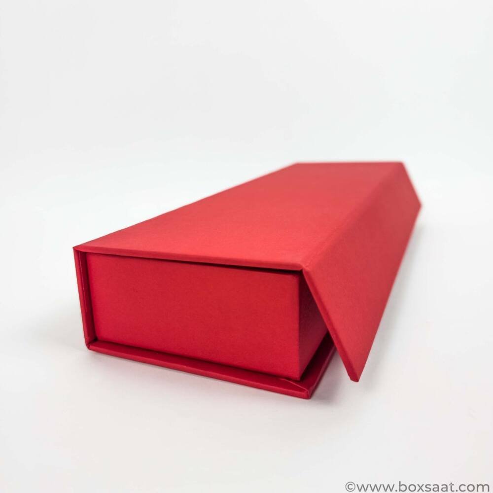 Chocolate Box - Magnetic Flap Model - Red Color- 12pcs - Closed. Chocolate Box - Magnetic Flap Model - Red Color - 36 pcs Chocolate Empty Boxes Wholesale