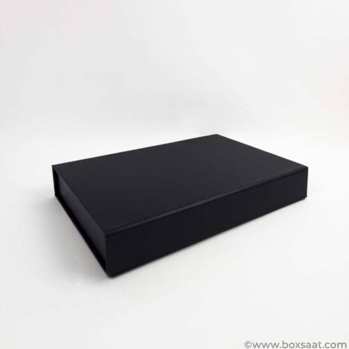 Chocolate Box - 24 Pcs - 5 Colors - Magnetic Flap Model - Minimum Qty 10 6 Chocolate Box - Magnetic Flap Model - Black Colors- 24pcs - Closed