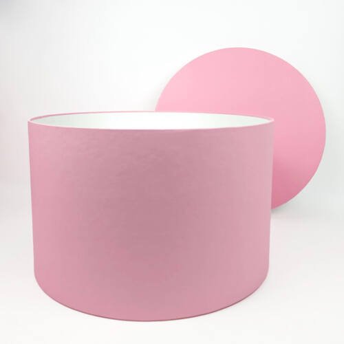 Round Box - Pink Color - 5 Sizes - Minimum Qty 10 5 Flower Round pink box with lid 40 dia