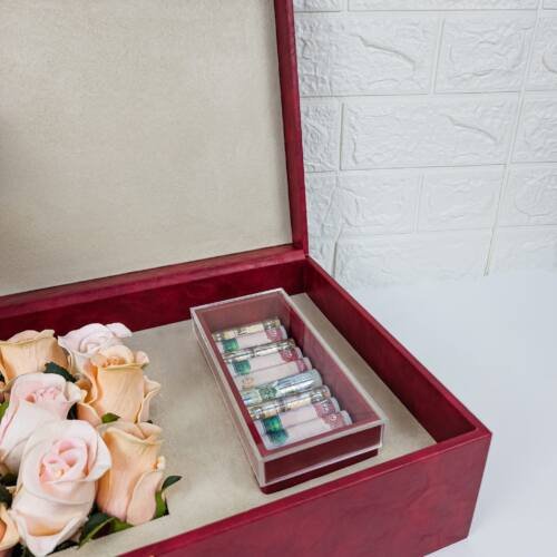 Luxury PU Leather Wedding Gift Box - With Money Box 3 20240528 164147 scaled