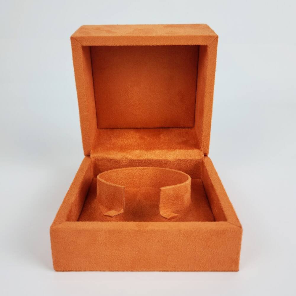 mdf and suede made jewelry bangle box
