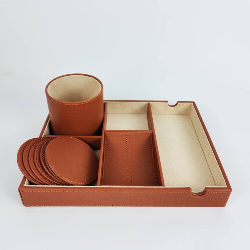 leather desk organizer Corporate Gifts Dubai