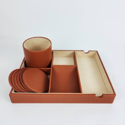 leather desk organizer Corporate Gifts Dubai