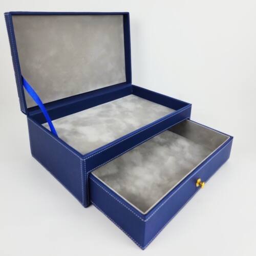 Premium Leather Box with Drawer luxury leather box made with PU leather. Luxury Leather Boxes
