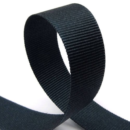 Gross Grain Ribbon - 15mm x 100 Yards - White, Black, Red 2 Black Gross Grain Ribbon