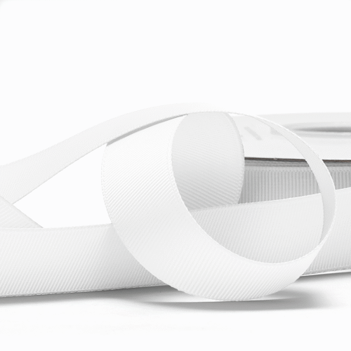 Gross Grain Ribbon - 15mm x 100 Yards - White, Black, Red 3 White Gross Grain Ribbon