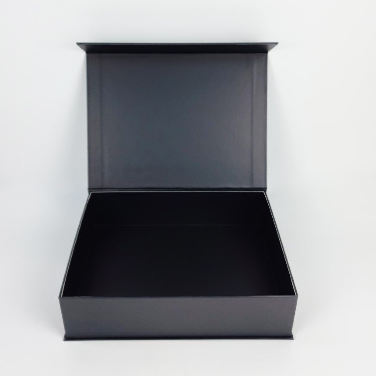 Black Magnetic flap model rigid box Black Magnetic flap model rigid box