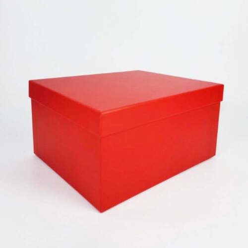Top Bottom Rigid Box - 3 Colors - 22L x 26.9W x 13H cm - Minimum Qty 10 4 Red Rigid gift box