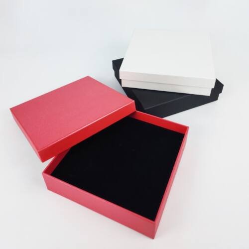 Jewelry set box made with rigid paper box