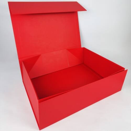 Large Size Magnetic Flap Foldable Box - 3 Colors - 30.7L x 42.7W x 13H cm - Minimum Qty 10 8 Magnetic Flap Foldable Box for Gifting