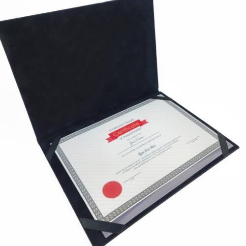 Premium PU Leather Certificate Folder PVC leather boxes