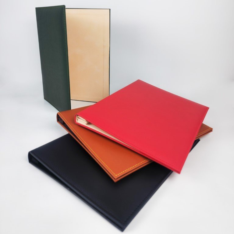 Leather Menu Folder made of PU leather and velvet
