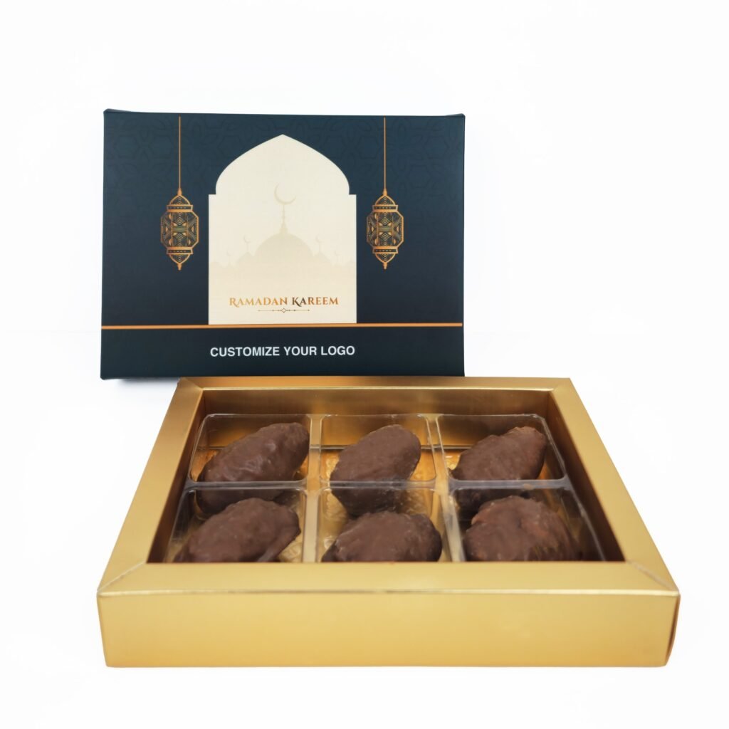 Leather Gift Box | Luxury Custom Packaging by Boxsaat 1 Ramadan Chocolate Boxes - 6Pcs Chocolate Box – Minimum Qty 25-Leather Gift Box