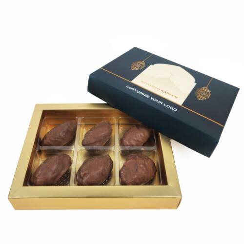 Ramadan Chocolate Boxes - 6Pcs Chocolate Box – Minimum Qty 25