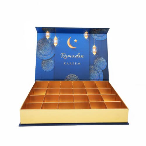 Ramadan Box Gift - 24 Pcs Chocolate Gift Box – Minimum Qty 25 2 Ramadan Box Gift - 24 Pcs Chocolate Gift Box-Leather Gift Box