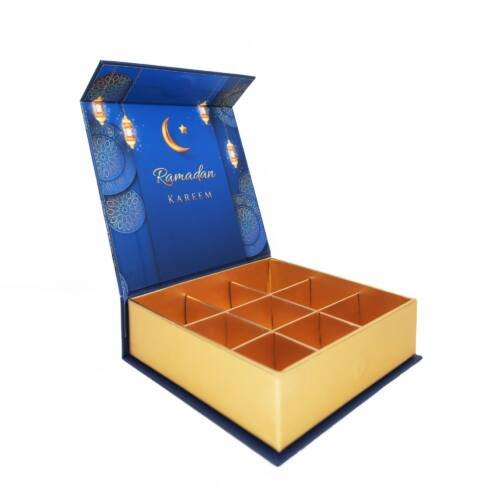 Ramadan Empty Chocolate Boxes - 9 Pcs Chocolate Gift Box