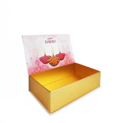 Diwali Sweet Boxes - Book Shape Box-Printed Gift Boxes Wholesale